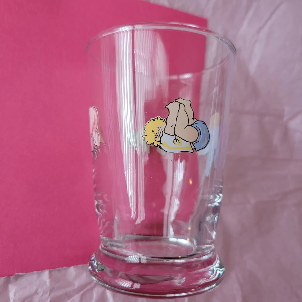 Adorable Nicole Miller ~ Fishs Eddy Baby Drinking Glass ~ Cute Baby Shower Décor